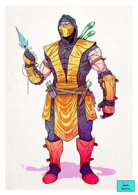 Scorpion - Concept Art by Me on Behance | Mortal kombat art, Mortal kombat comics, Mortal kombat ...