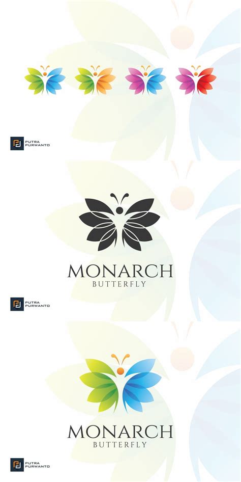 Monarch / Butterfly - Logo Template | Butterfly logo, Monarch butterfly, Logo templates