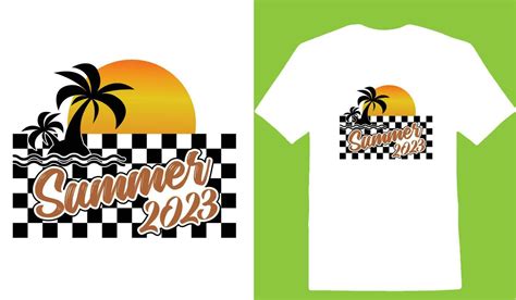 Summer 2023 T-shirt 24491812 Vector Art at Vecteezy