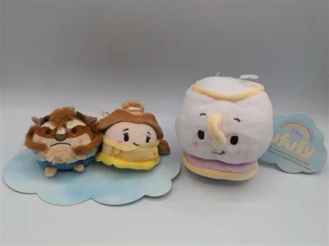 DISNEY STORE UFUFY Beauty And The Beast Plush Set. Belle, Beast & Chip. Japan $25.47 - PicClick