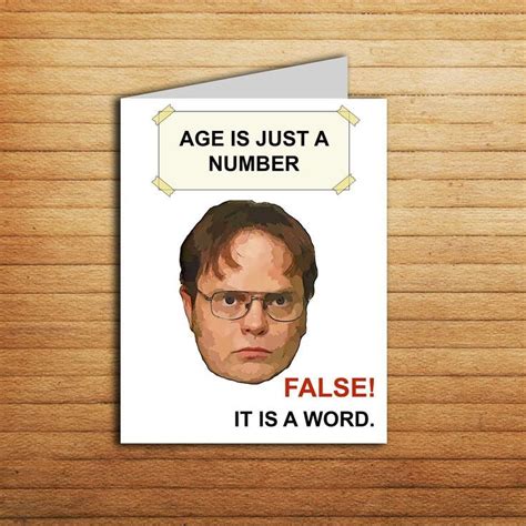 The Office tv show Birthday Card Printable The Office cards Birthday gift for coworker Funny ...