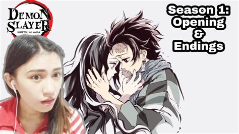 DEMON SLAYER REACTION: Season 1 Opening & Endings - YouTube