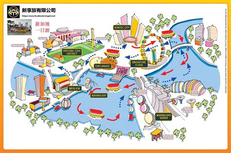 1 Day Tour. | Singapore map, Singapore tourist map, Singapore tourist attractions