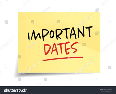 104,704 Important Dates Images, Stock Photos & Vectors | Shutterstock