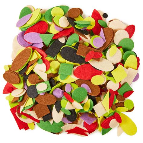 G880619 - Classmates Felt Shapes Assortment - Pack of 1000 | GLS Educational Supplies