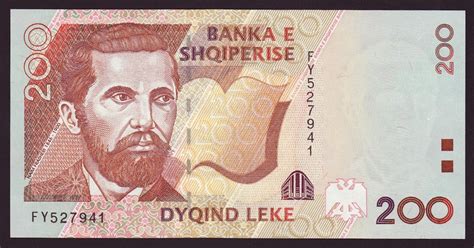 Albania 200 Leke banknote 1996 Naim Frashëri|World Banknotes & Coins ...