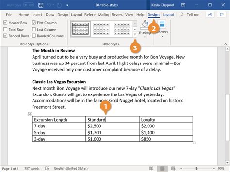 Change Table Style in Word | CustomGuide