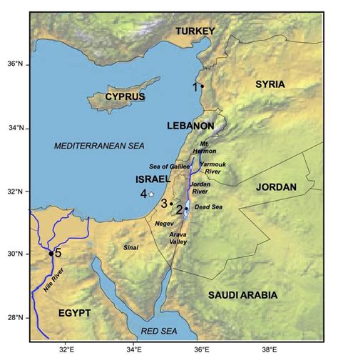 Levant World Map