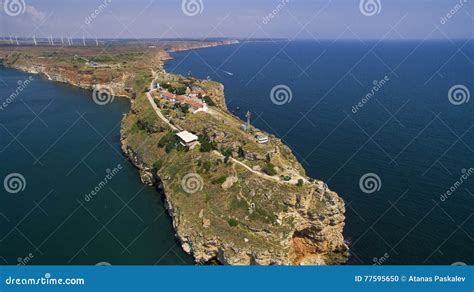 Aerial View of Cape Kaliakra in the Black Sea Stock Photo - Image of promontory, cape: 77595650