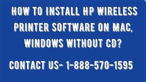 How to Install HP Wireless Printer Software on Mac, Windows without CD ...