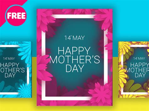 Mother's Day Free Flyer Template PSD | free psd | UI Download