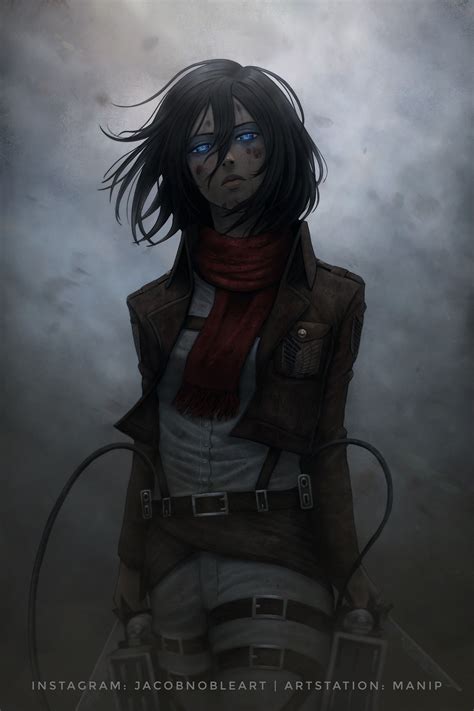 ArtStation - Mikasa, Jacob Noble Attack On Titan Season 2, Attack On Titan Funny, Attack On ...