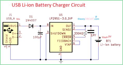 USB-Li-ion-battery-charger-circuit - theoryCIRCUIT - Do It Yourself ...