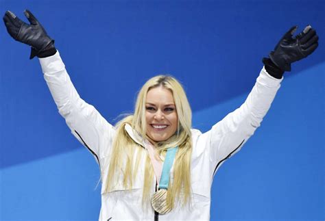 2018 Winter Olympics - Lindsey Vonn of the United States celebrates ...