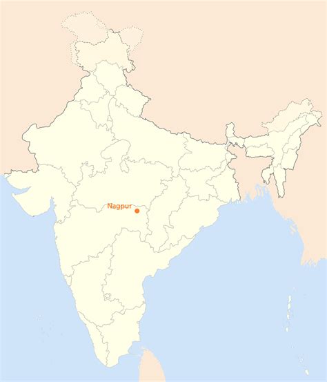 Location Map of Nagpur - MapSof.net