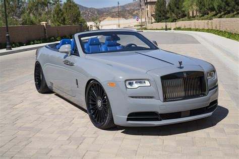 Unique Blue Interior for VIP Rolls Royce Dawn Convertible