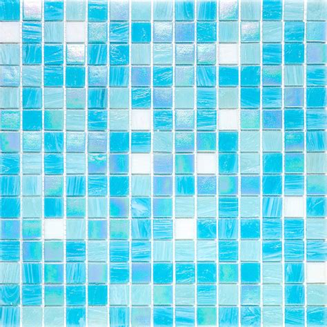 12x12 Sea Blue Glossy Glass Mosaic Tile | Sea Blue Glass Tile | Blue Mosaic Tile | Blue Shower ...