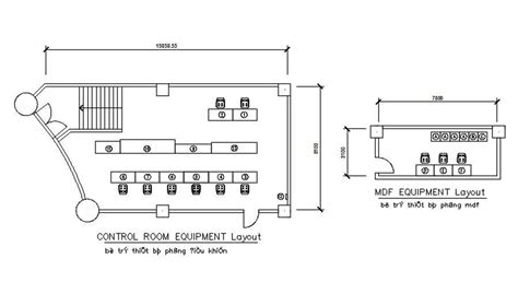 Control room equipment layout in detail AutoCAD drawing, dwg file, CAD ...