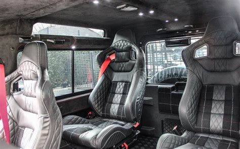 Amazing Harris Tweed interior for the Kahn Defender. Kahn Defender, Land Rover Defender 130 ...