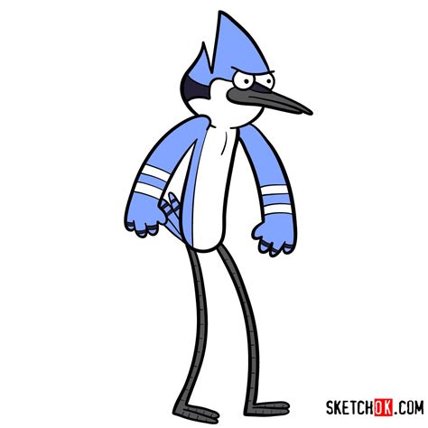 Regular Show Coloring Pages Mordecai