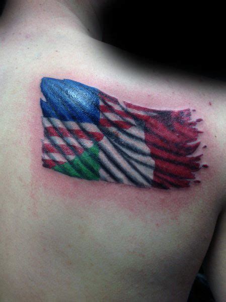 40 Italian Flag Tattoo Ideas For Men - Italy Designs