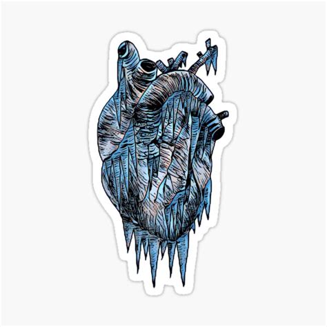 "Frozen Heart" Sticker by selenedrawz | Redbubble