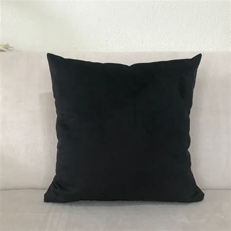 Black Velvet Throw Pillow Cover, Black Luxury Velvet Pillow Cover, 18x18, 20x20 - Etsy