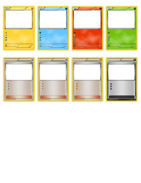 Pokemon Template Cards - High Resolution For Printing Your Own | Blank ...