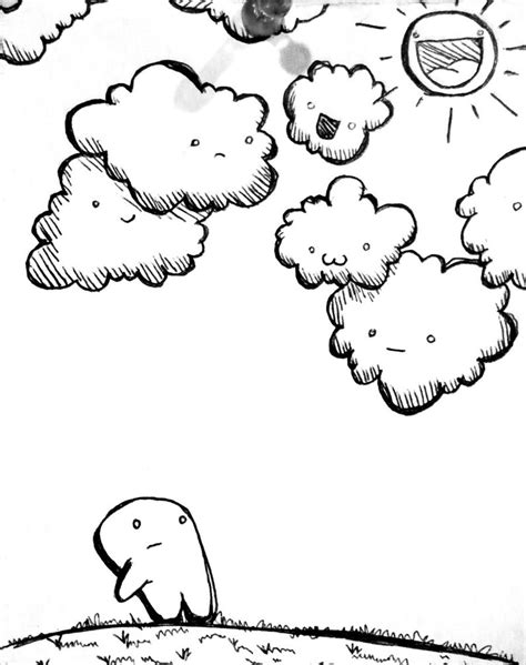 Cloudy Day Drawing at GetDrawings | Free download