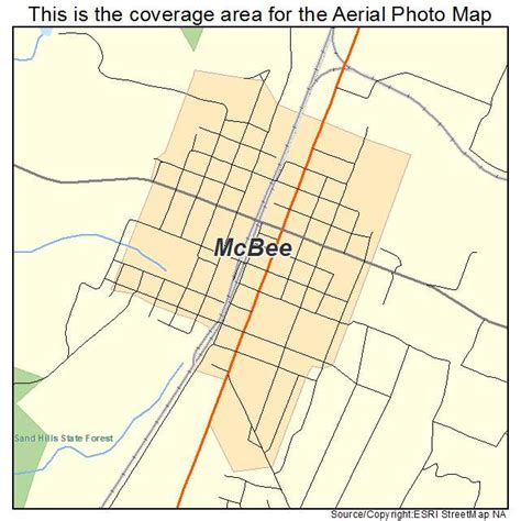 Aerial Photography Map of McBee, SC South Carolina