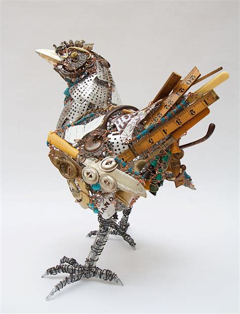 'My Neighbour's Hen' | Junk art, Trash art, Assemblage art dolls