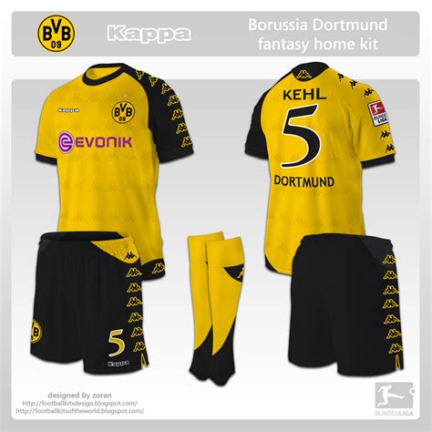 football kits design: Borussia Dortmund fantasy kits