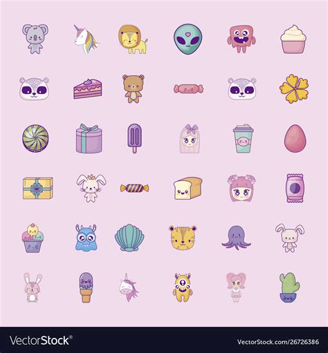 Tuyển chọn cute kawaii icons điểm nhấn hoàn hảo cho thiết kế của bạn