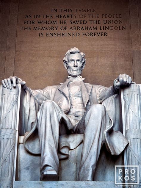 Seated Abraham Lincoln, Lincoln Memorial I - Fine Art Photo by Andrew ...