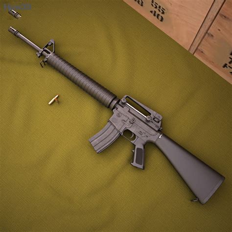 Colt M16A4 3D model - Weapon on Hum3D