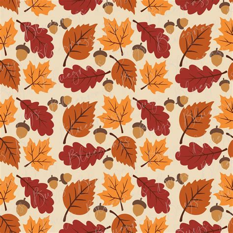 Seamless Fall Leaf Pattern