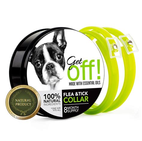 Reviews GetOff Natural Flea Collar for Dogs (8 Months) Flea and Tick ...