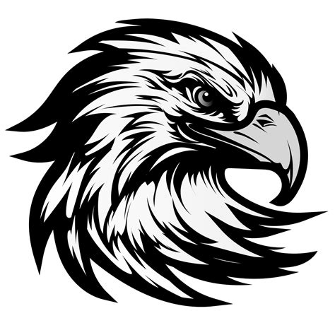 Eagle silhouette vector clipart, eagle logo concept face logo vector illustration isolated on ...