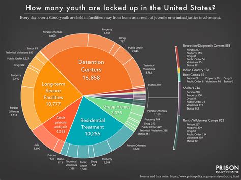 New report, Youth Confinement: The Whole Pie 2019, breaks down where children and teenagers are ...