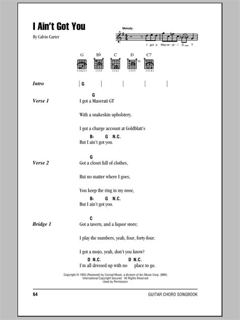 I Ain't Got You by Eric Clapton - Guitar Chords/Lyrics - Guitar Instructor