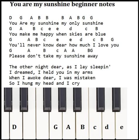 You Are My Sunshine Original Lyrics