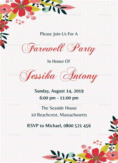 Unique Invitation Card For Teachers On Farewell Party pertaining to Farewell Invitation Card ...