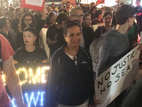 Cheryl Packwood Attends Kavanaugh Protest - Bernews