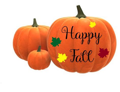 Happy Fall Pumpkin Decal Fall pumpkins Thanksgiving