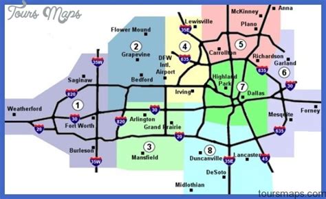 Dallas Fort Worth Subway Map - ToursMaps.com