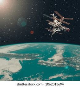 Earth Space Station View Space Elements Stock Photo 1062013694 | Shutterstock