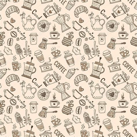 Coffee Pattern Stock Illustration by ©orfeev #61547821