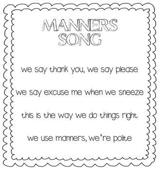 Manners, Kindness and Friendship Activities | Kindergarten songs ...