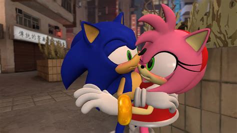 Just Giving You a Little Kiss | Sonic and amy, Sonic, Sonic art