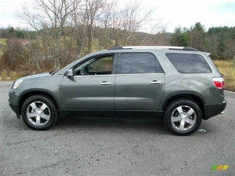 2011 Gray Green Metallic GMC Acadia SLT AWD #40134433 Photo #4 ...